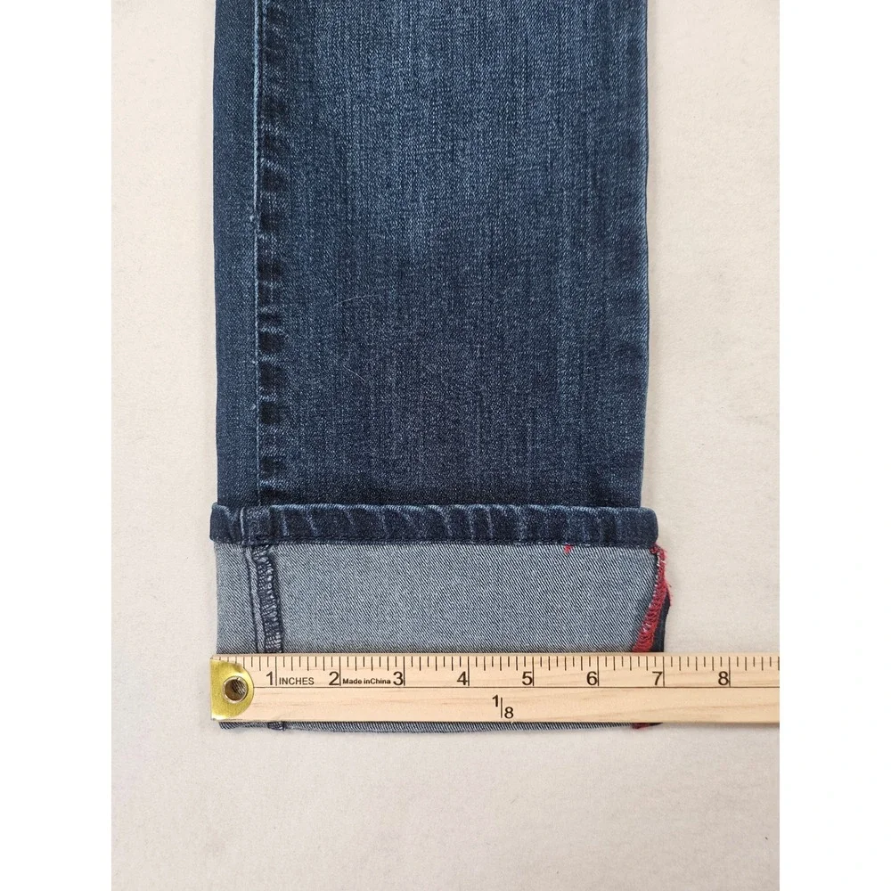Liverpool Astrid Crop‎ Jeans Dark Wash Size 2/26 Cuffed Denim Minimalist Coastal